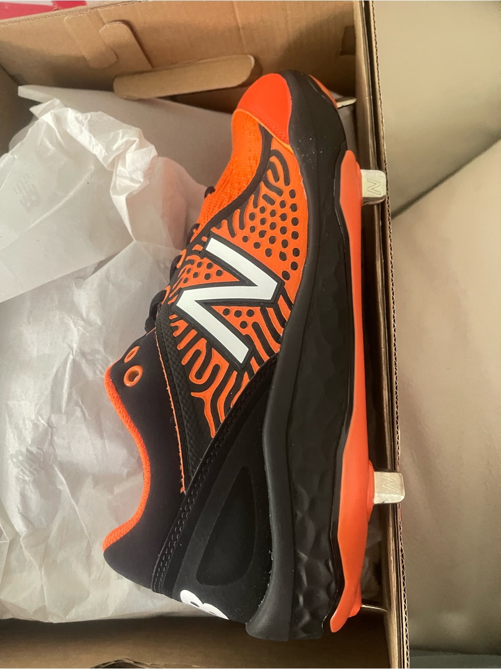New Balance Men's metal spikes size 9